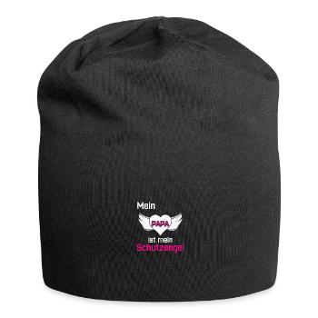 Mein Papa Ist Mein Schutzengel - Jersey-Beanie - Schwarz - Vorne