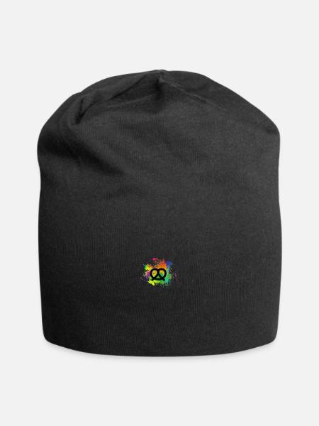 Breze in Farbklecks Design für Bayern - Jersey-Beanie - Schwarz