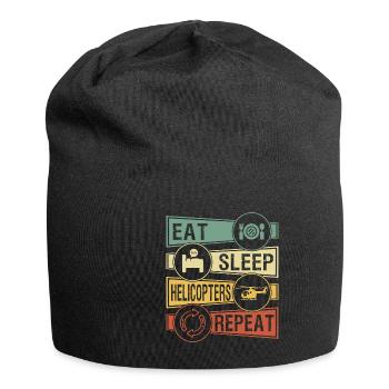 helicopter - Jersey Beanie - black - Front
