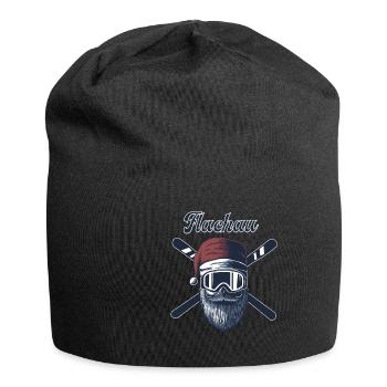 Flachau Skiurlaub Skipiste - Jersey-Beanie - Schwarz - Vorne