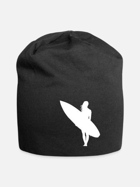 Surfergirl - Jersey-Beanie - Schwarz