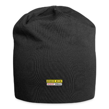 Gender mich nicht voll - Jersey-Beanie - Schwarz - Vorne