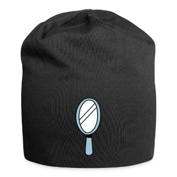 MIROIR MIROIR à main en bleu - Bonnet en jersey - noir - Devant