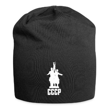 Arbeiter und Kolchosbäuerin Russland Russisch - Jersey-Beanie - Schwarz - Vorne