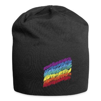 Liebe für alle! Die Welt ist bunt! Geschenk Pride - Jersey-Beanie - Schwarz - Vorne