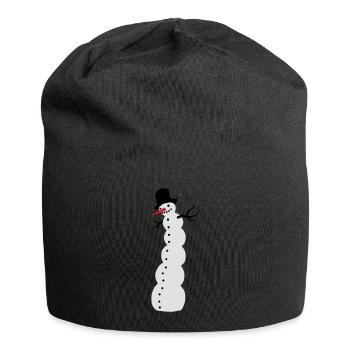snowman - Jersey Beanie - black - Front
