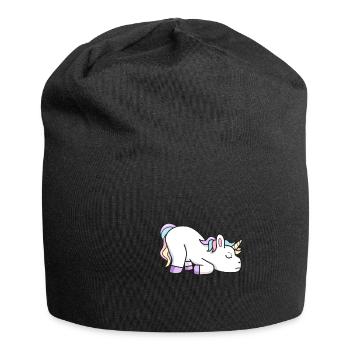 Licorne fatiguée - Bonnet en jersey - noir - Devant