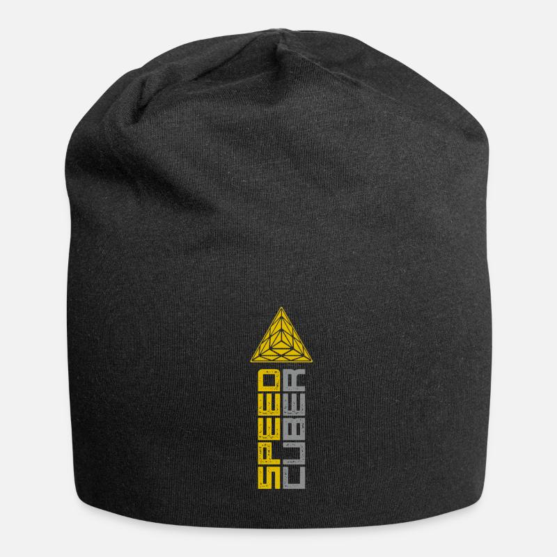 Speedcuber - pyraminx Cubing / Cube / Cuber - Bonnet en jersey - noir