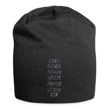 ABC Spruch fuck AFD Politik Wahlkampf Schrift - Jersey-Beanie - Schwarz - Vorne