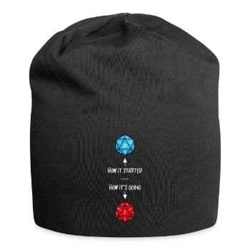 Pech D20 - Jersey-Beanie - Schwarz - Vorne