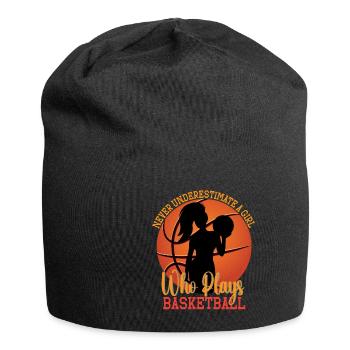 Basketball Spruch Motiv I Basketballer - Jersey-Beanie - Schwarz - Vorne
