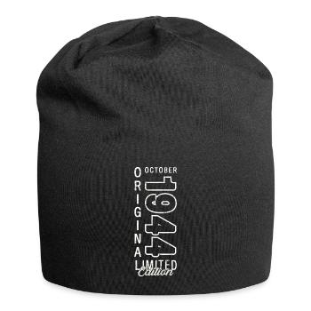80e anniversaire cadeau mari octobre Vintage 1944 - Bonnet en jersey - noir - Devant
