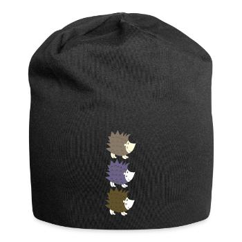 Hedgehog Triple - Jersey Beanie - black - Front