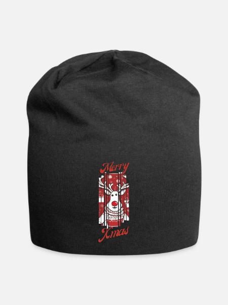 Rudi das Ren 3 - Jersey-Beanie - Schwarz