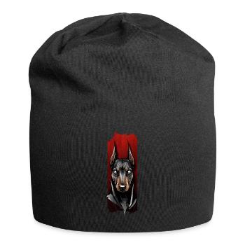 Vigilant Stare: Doberman's Gaze - Jersey Beanie - black - Front