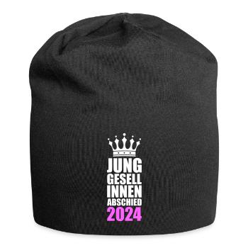 Junggesellinnenabschied 2024 - Jersey-Beanie - Schwarz - Vorne