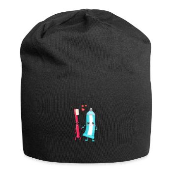 Brosse à dents et dentifrice Paire Cadeau pour les dentistes - Bonnet en jersey - noir - Devant