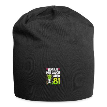Hurra der Lauch wird 8 - Jersey-Beanie - Schwarz - Vorne