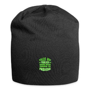 Freddie as a bachelor party - Jersey Beanie - black - Front
