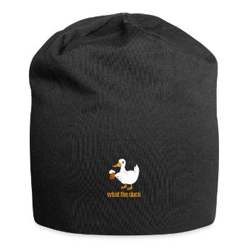 Duck with beer What the duck - Jersey Beanie - black - Front