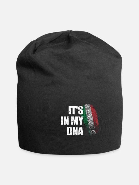 It's in my DNA Italien - Ich bin Italiener Stolz - Jersey-Beanie - Schwarz