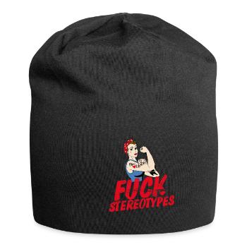 Fuck Pop Art stéréotypé - Bonnet en jersey - noir - Devant