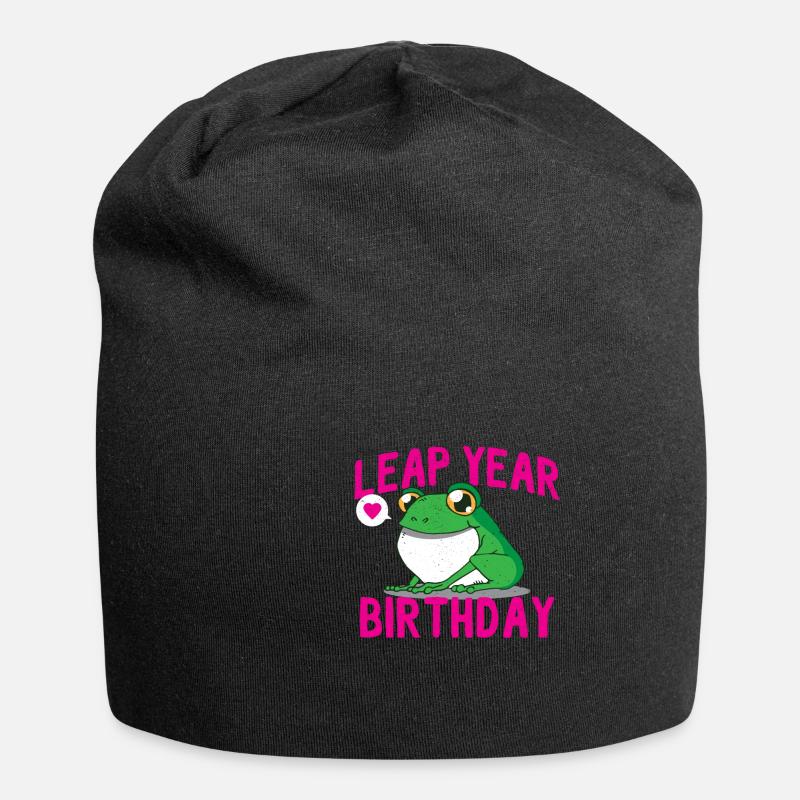 leap year birthday - Jersey Beanie - black