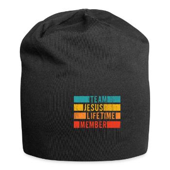 Team Jesus Lifetime Member - Jersey Beanie - black - Front