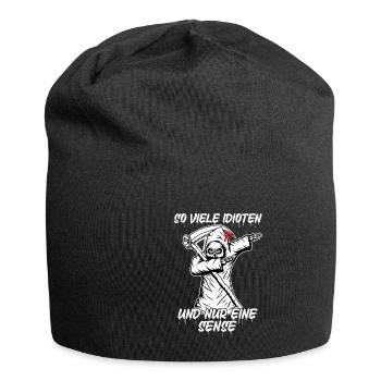 Dabbing Sensenmann Sense Tod Halloween Spruch - Jersey-Beanie - Schwarz - Vorne