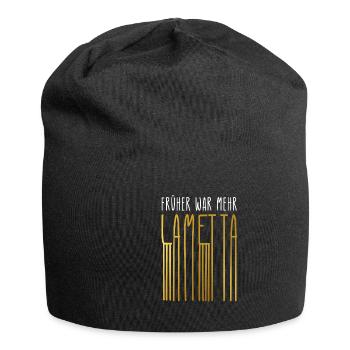 Früher Mehr Lametta Filmzitat Weihnachten Spruch - Jersey-Beanie - Schwarz - Vorne