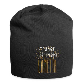 Früher Mehr Lametta Filmzitat Weihnachten Spruch - Jersey-Beanie - Schwarz - Vorne