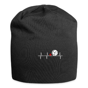 Boules de pétanque Heartbeat Boccia Heartbeat Design - Bonnet en jersey - noir - Devant