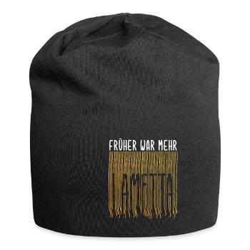 Früher Mehr Lametta Filmzitat Weihnachten Spruch - Jersey-Beanie - Schwarz - Vorne