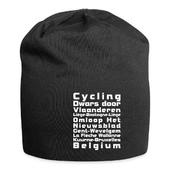 Belgien Fahrrad Cycling Klassiker Frühjahr - Jersey-Beanie - Schwarz - Vorne
