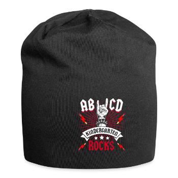 Kindergarten Rocks Rocker Rock Kindergarten Enfant - Bonnet en jersey - noir - Devant