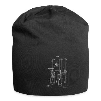Posaune Posaunist Musiker Instrument Orchester - Jersey-Beanie - Schwarz - Vorne