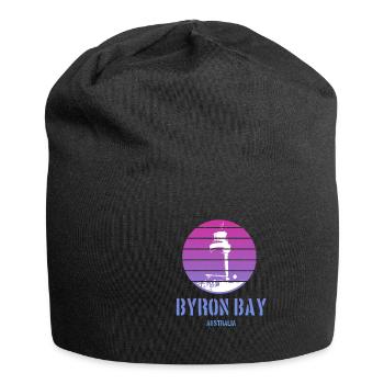Lighthouse Byron Bay Australia 420 Hippie Trip - Jersey Beanie - black - Front