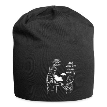 Funny Programmer Dad Are Clouds Made Of - Jersey-Beanie - Schwarz - Vorne
