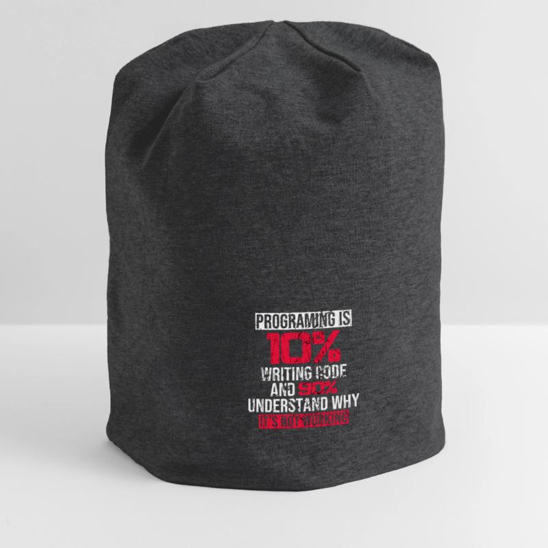 Funny Programming Is Writing Code Jersey-Beanie