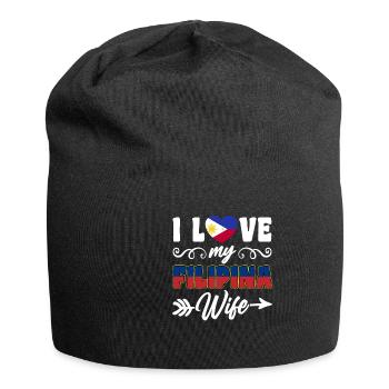 I Love My Filipina Wife Philippines - Jersey-Beanie - Schwarz - Vorne