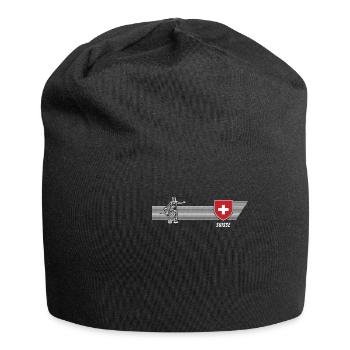 Switzerland Nati Confederates Patriotism Football Fan - Jersey Beanie - black - Front