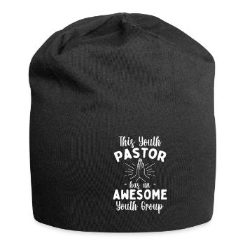 This Youth Pastor Has Awesome Youth Group - Jersey-Beanie - Schwarz - Vorne