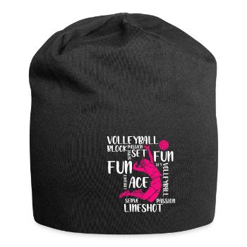 Volleyball Player Spike - Jersey-Beanie - Schwarz - Vorne