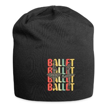 Ballerina Dancing Ballet - Jersey-Beanie - Schwarz - Vorne