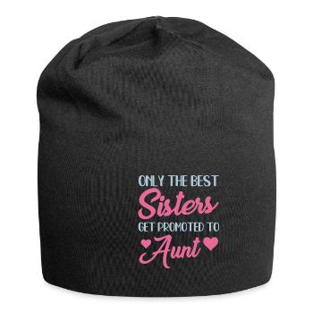The Best Sis Promoted To Aunt - Jersey-Beanie - Schwarz - Vorne