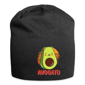 Cute Avogato Cat - Jersey-Beanie - Schwarz - Vorne
