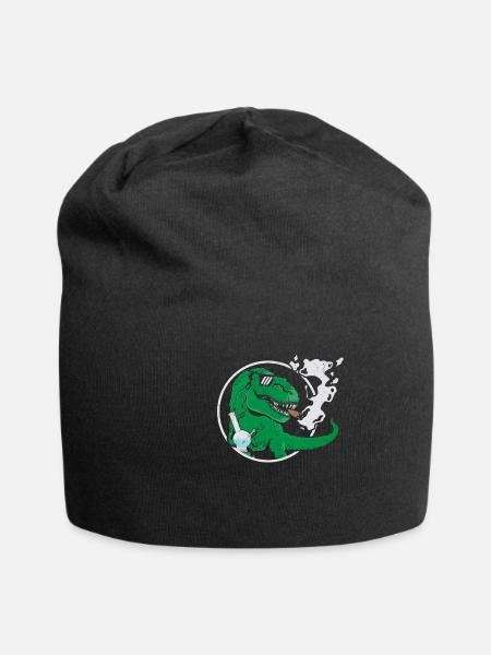 Dinos Cannabis Bong - Jersey-Beanie - Schwarz