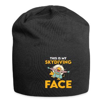 Funny Parachuting This Is My Skydiving - Jersey-Beanie - Schwarz - Vorne