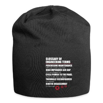 Funny Glossary Of Engineering Terms - Jersey-Beanie - Schwarz - Vorne