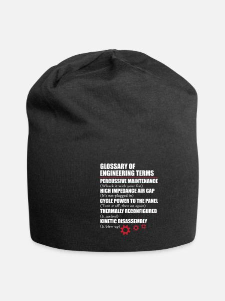 Funny Glossary Of Engineering Terms - Jersey-Beanie - Schwarz